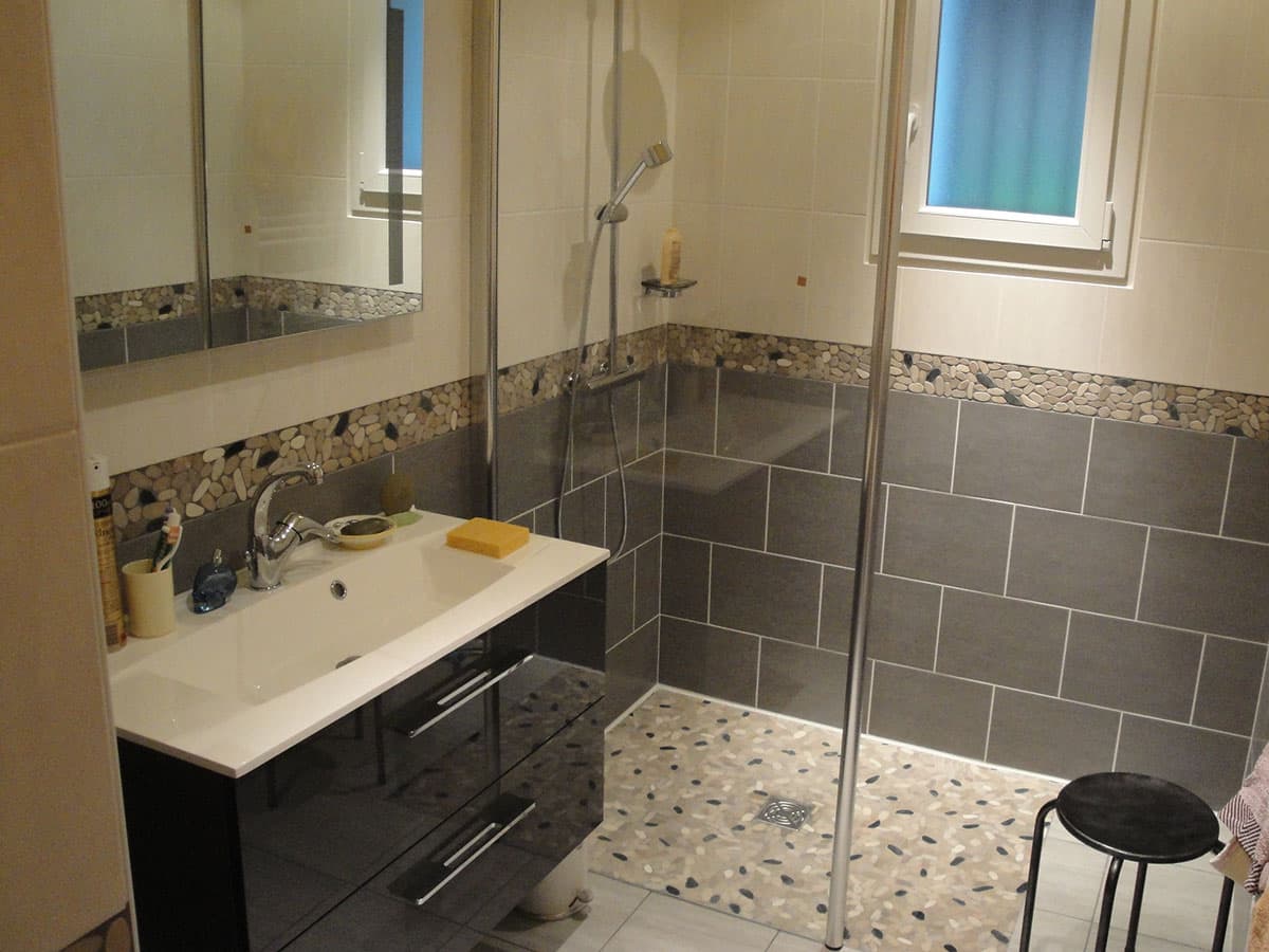 Douche à l'italienne