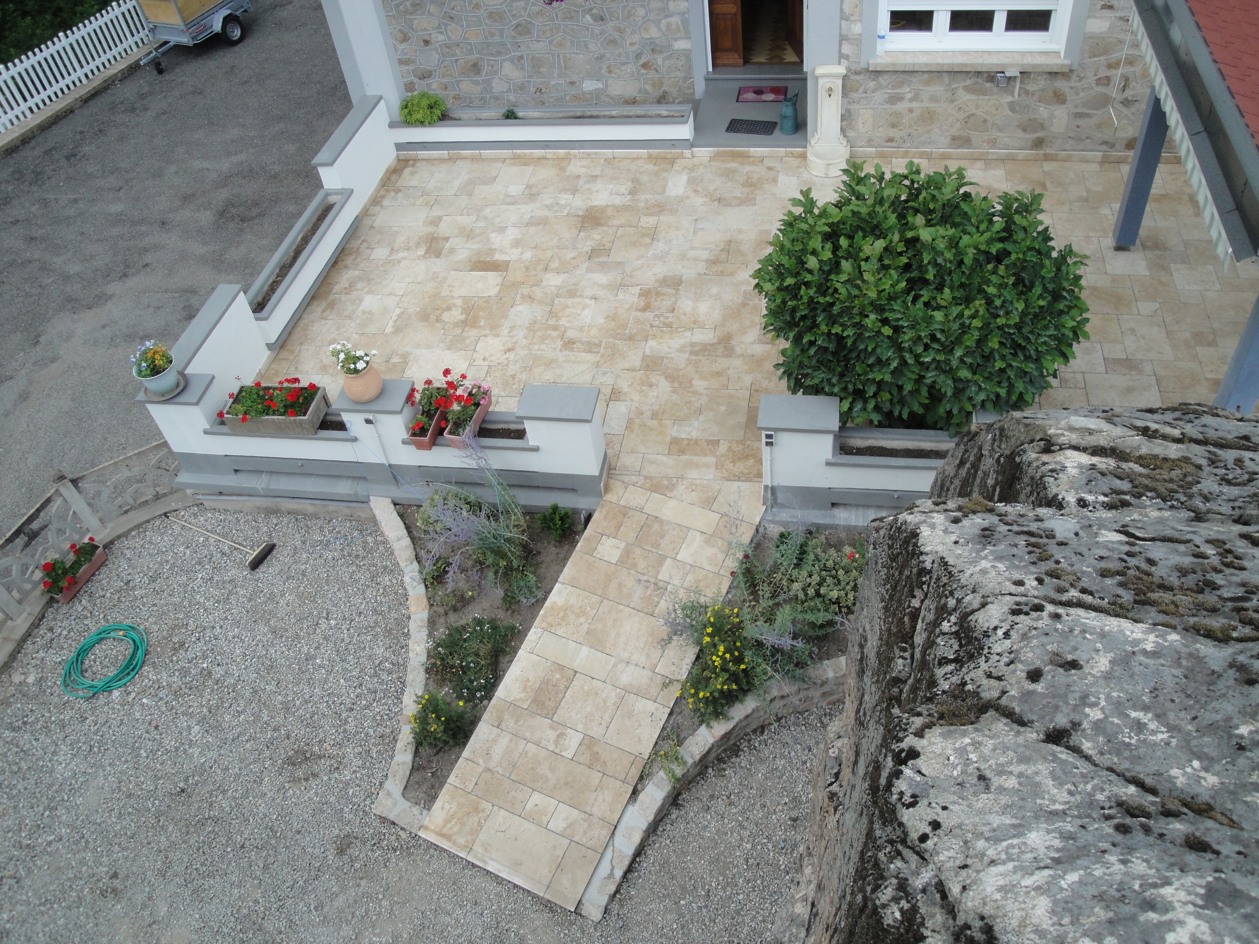 Pose de carrelage traditionnel